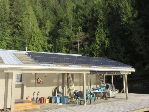 4.4kW Off-grid Solar Float House – Broughton Archipelago BC